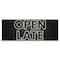 Signmission Open Late Banner Concession Stand Food Truck Single Sided B-96-30123 - alternate 1